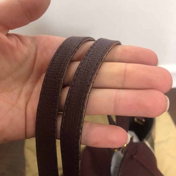 Burberry Canterbury Mahogany Tote Satchel Bag Purse Nova Check Print Burgundy - Picture 13 of 15